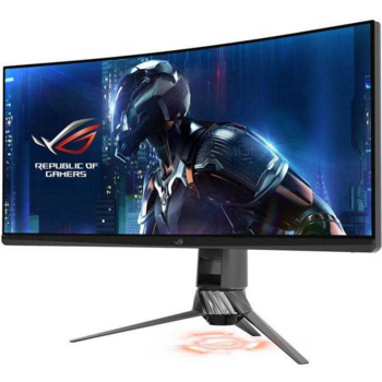 Монитор LCD 35" ASUS ROG SWIFT PG35VQ, 90LM03T0-B02370, 35" Curved UWQHD (3440x1440),Quantum-dot technology, DP, HDMI, DCI-P3 color gamut, NVIDIA G-SYNC Ultimate, DisplayHDR1000, подсветка Aura Sync