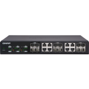 Коммутатор Коммутатор/ QNAP QSW-1208-8C 10GbE switch 12 ports (4x10G SFP+ ports + 8x10G combo ports (RJ-45 10GbE and 10G SFP+))