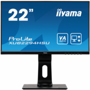 Монитор Iiyama 21.5" ProLite XUB2294HSU-B1 черный VA LED 4ms 16:9 HDMI M/M матовая HAS Pivot 1000:1 250cd 178гр/178гр 1920x1080 D-Sub DisplayPort FHD USB 4.7кг