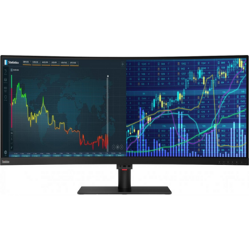 Монитор Lenovo 43.4" ThinkVision P44w-10 черный VA 32:10 HDMI HAS Pivot 3000:1 380cd 178гр/178гр 3840x1200 DisplayPort USB 13.45кг