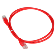 Патч-корд Lanmaster TWT-45-45-1.5-RD UTP RJ-45 вил.-вилка RJ-45 кат.5E 1.5м красный ПВХ