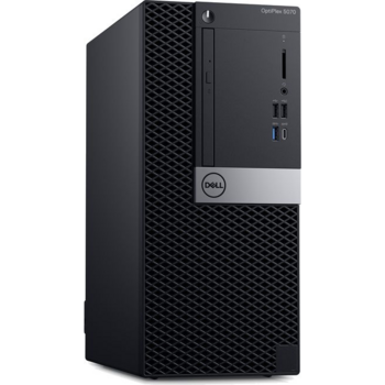 ПК Dell Optiplex 5070 MT i7 9700 (3)/8Gb/1Tb 7.2k/UHDG 630/DVDRW/Windows 10 Professional/GbitEth/260W/клавиатура/мышь/черный