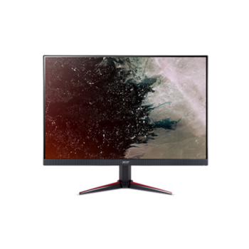 Монитор 23,8" ACER Nitro VG240Ybmipx , IPS ,1920x1080, 75Hz, 1ms, 178°/178°, 250nits , 2xHDMI+DP +Колонки, 1000:1, Black with red stripes on footstand