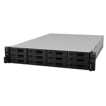 Система хранения данных Synology(Rack 2U) 8C2,1GhzCPU/16Gb(128)/RAID0,1,10,5,6/upto12HP HDDs SATA,SAS(3,5' 2,5')upto 180 (7xRX2417sas or 7xRX1217sas)/2xUSB/4GE+2x10GE(RJ-45)/2Expslot/iSCSI/2xIPcam(up to100)/2xRPS/no rail/5YW