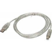 Кабель Ningbo USB A(m) USB B(m) 1.8м прозрачный