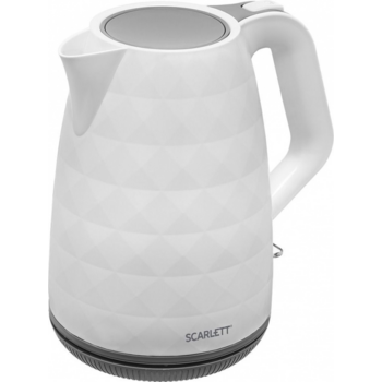 Чайник электрический Scarlett SC-EK18P49 1.7л. 2200Вт белый/серый (корпус: пластик)