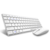 Клавиатура + мышь Rapoo 9300M клав:белый мышь:белый USB беспроводная Multimedia