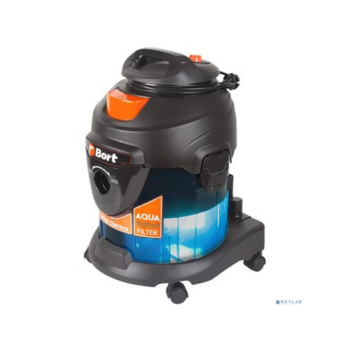 Строительный пылесос Bort BSS-1415-Aqua 1400Вт (уборка: сухая/влажная) синий