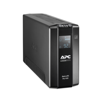 Источник бесперебойного питания Back-UPS Pro BR 900VA, 540 Вт, ЖК-интерфейс, автоматическое регулирование напряжения, защита от перенапряжения линий Ethernet и DSL / Fax / Modem, USB или последовательное соединение, 6 батарей резервного питания IEC320 C13