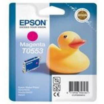 Картридж струйный Epson T0553 C13T05534010 пурпурный (8мл) для Epson R240/RX420/RX520