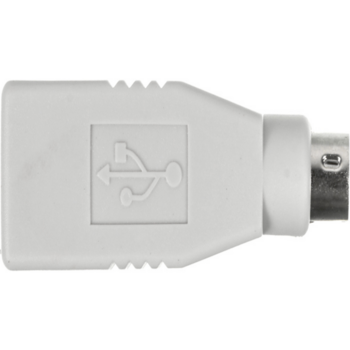 Переходник Ningbo MD6M PS/2 (m) USB A(f) (USB013A) серый