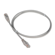 Патч-корд Lanmaster TWT-45-45-0.15-GY вилка RJ-45-вилка RJ-45 кат.5е 0.15м серый ПВХ (уп.:1шт)