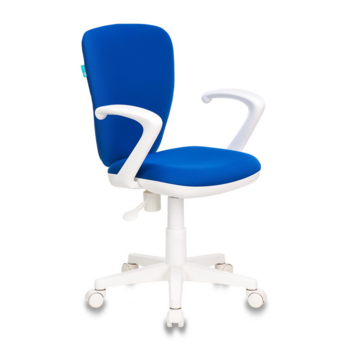Кресло детское Бюрократ KD-W10AXSN синий 26-21 крестов. пластик белый пластик белый