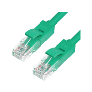 Greenconnect Патч-корд прямой 0.15m UTP кат.6, зеленый, позолоченные контакты, 24 AWG, литой, ethernet high speed, RJ45, T568B, GCR-50951