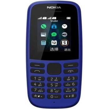 Мобильный телефон Nokia TA-1174 105 Dual SIM (2019) синий моноблок 2Sim 1.77" 120x160 Nokia 30+ FM