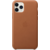 Apple iPhone 11 Pro Leather Case - Saddle Brown, Кожанный чехол для Iphone 11 Pro золотисто-коричневого цвета