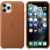 Apple iPhone 11 Pro Leather Case - Saddle Brown, Кожанный чехол для Iphone 11 Pro золотисто-коричневого цвета