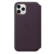 Apple iPhone 11 Pro Leather Folio - Aubergine, Кожанный чехол Folio для Iphone 11 Pro цвета спелый баклажан