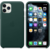 Apple iPhone 11 Pro Max Leather Case - Forest Green, Кожанный чехол для Iphone 11 Pro Max цвета зеленый лес