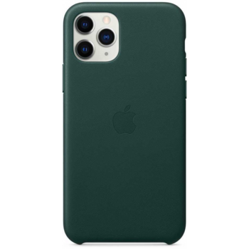 Apple iPhone 11 Pro Max Leather Case - Forest Green, Кожанный чехол для Iphone 11 Pro Max цвета зеленый лес