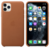 Apple iPhone 11 Pro Max Leather Case - Saddle Brown, Кожанный чехол для Iphone 11 Pro Max золотисто-коричневого цвета