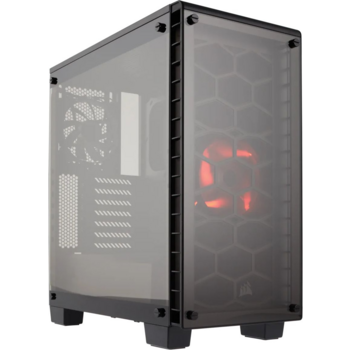 Корпус Corsair Crystal 460X черный без БП ATX 5x120mm 3x140mm 2xUSB3.0 audio bott PSU