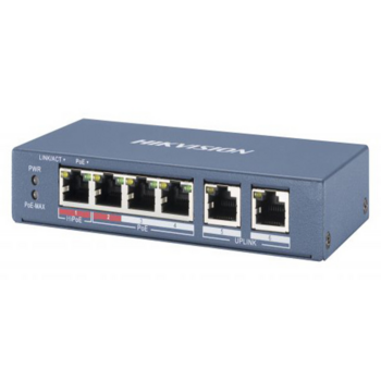 4 RJ45 100M PoE с грозозащитой 6кВ; 2 Uplink порт 10/100M Ethernet: 802.3af/at/bt1 порт поддерживает HiPoE 60Вт; бюджет PoE 60Вт; поддержка режима передачи до 250м10Мб/с CAT5e; таблица MAC адресов на 2000 записей; пропускная способность 1.2Гб/с; 48 VAC ма