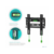 ONKRON BASIC FM1 чёрный {17"-42" Максимальная нагрузка: 30 кг VESA: 75x75, 100x100, 100x200, 200x100, 200x200 мм Вылет от стены: 30 мм Встроенный уровень Система фиксации}