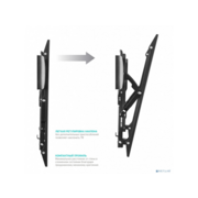 ONKRON TM4 чёрный {17"-43" Максимальная нагрузка: 18,2 кг VESA: 75x75, 100x100, 100x200, 200x100, 200x200 мм Угол наклона: 0° ~ +15° Вылет от стены: 35~105 мм}