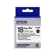Лента Epson Tape LK-5TBN Clear Blk/Clear 18/9
