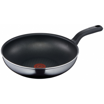 Сковорода ВОК (WOK) Tefal Resist D5161953 круглая 28см ручка несъемная (без крышки) черный (2100113629)