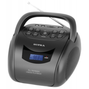 Аудиомагнитола Supra BB-24MUS черный 3Вт MP3 FM(dig) USB SD