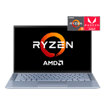 Ноутбук ASUS UM431DA-AM010T +bag XMAS 14"(1920x1080 (матовый) IPS)/AMD Ryzen 5 3500U(2.1Ghz)/8192Mb/256SSDGb/noDVD/Int:AMD Radeon Vega 8 /Cam/BT/WiFi/war 1y/1.39kg/Utopia Blue Metal/W10