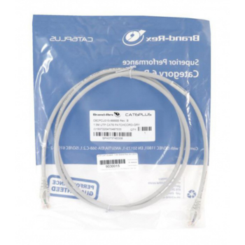 Патч-корд Brand-Rex C6CPCU015-888BB UTP вилка RJ-45-вилка RJ-45 кат.6 1.5м серый LSZH (уп.:1шт)