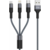 Кабель TFN 3 in 1 TFN-CFZ3IN1GR USB A(m) Lightning (m) micro USB B (m) USB Type-C (m) 1м серебристый/серый