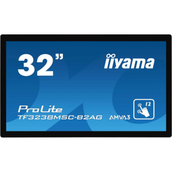 Монитор Iiyama 31.5" ProLite TF3238MSC-B2AG черный AMVA3 LED 8ms 16:9 DVI HDMI 3000:1 420cd 178гр/178гр 1920x1080 D-Sub DisplayPort FHD USB Touch 14.5кг