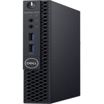 ПК Dell Optiplex 3070 Micro i5 9500T (2.2)/8Gb/SSD256Gb/UHDG 630/Linux Ubuntu/GbitEth/WiFi/BT/65W/клавиатура/мышь/черный