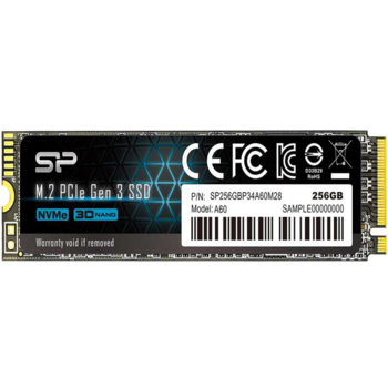 Твердотельный накопитель Solid State Disk Silicon Power P34A60 256Gb PCIe Gen3x4 M.2 PCI-Express (PCIe) 2100MBs/1200MBs SP256GBP34A60M32