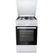 Плита Комбинированная Gorenje K5142WF-B белый (металлическая крышка) реш.чугун