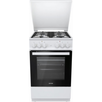 Плита Комбинированная Gorenje K5142WF-B белый (металлическая крышка) реш.чугун