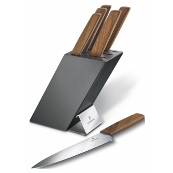 Набор ножей кухон. Victorinox Swiss Modern Cutlery Block (6.7186.6) компл.:6шт дерево карт.коробка