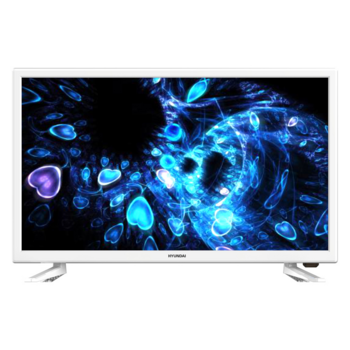 Телевизор LED Hyundai 24" H-LED24ES5020 белый/HD READY/60Hz/DVB-T2/DVB-C/DVB-S2/USB/WiFi/Smart TV (RUS)