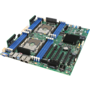 Серверная системная плата Intel® Server Board S2600STBR 2 x Intel® Xeon® SP 2nd Gen (205 Wt) /16 x DDR4 ECC RDIMM/LRDIMM 2133/2400/2666/2933 / 3 x PCI-E x16 + 3xPCI-E x8 / 2x 10GbE +Mgmt LAN / 10 x SATA3 Ports SW RAID 0/1/10 (5 optional) / 7 x USB ports /