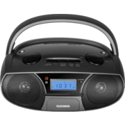 Аудиомагнитола Telefunken TF-SRP3446 черный 3Вт/MP3/FM(dig)/USB/SD