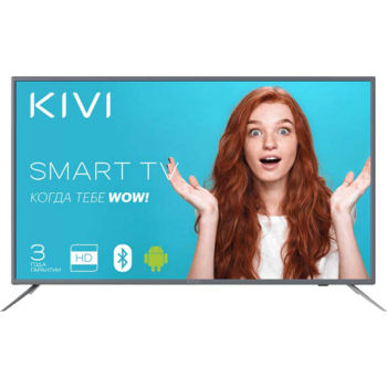 Телевизор LED Kivi 32" 32H600GR серый/HD READY/50Hz/DVB-T2/DVB-C/USB/WiFi/Smart TV (RUS)