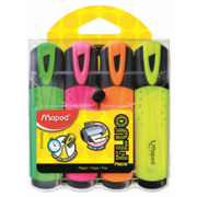 Текстовыделитель Maped Fluo Peps Classic 742547 1-5мм 4цв. футляр (4шт.)