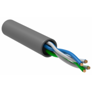 Кабель информационный ITK Generica BC1-C502-111-305-G кат.5 UTP 2 пары 24AWG PVC внутренний 305м серый