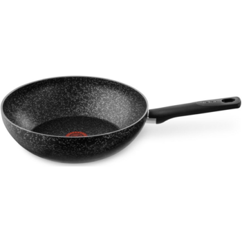 Сковорода ВОК (WOK) Tefal Granit 04192628 круглая 28см ручка несъемная (без крышки) черный (9100036469)