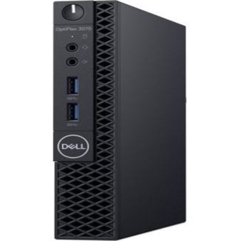 ПК Dell Optiplex 3070 Micro i3 9100T (3.1)/4Gb/500Gb 7.2k/UHDG 630/Linux Ubuntu/GbitEth/WiFi/BT/65W/клавиатура/мышь/черный