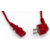 Hyperline PWC-IEC13-SHM-5.0-RD кабель питания компьютера (Schuko+C13) (3x1.0), 10A, угловая вилка, 5 м, цвет красный